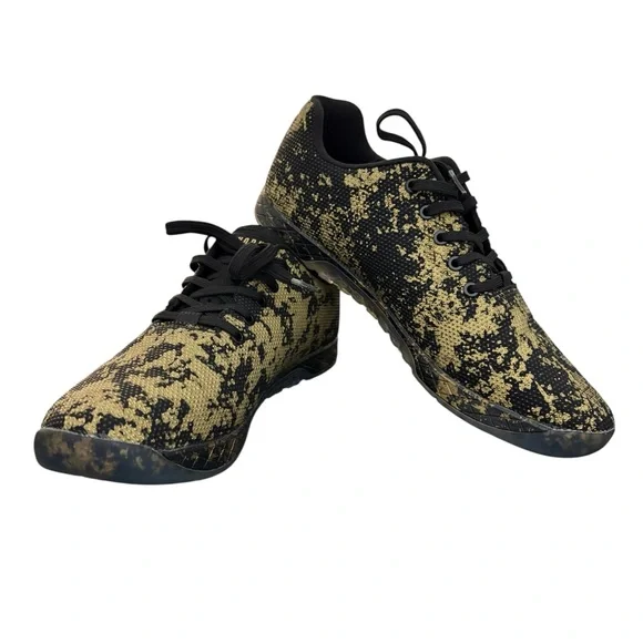 NOBULL Men's Pride Trainer Weightlifting Gym Shoe Sneaker Black Gold Splatter 13 - Picture 8 of 9